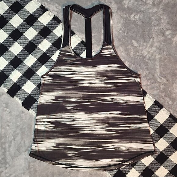 ❄️ S | Infinitely Strong | Brushstroke Racerback Tank Top - Picture 1 of 8
